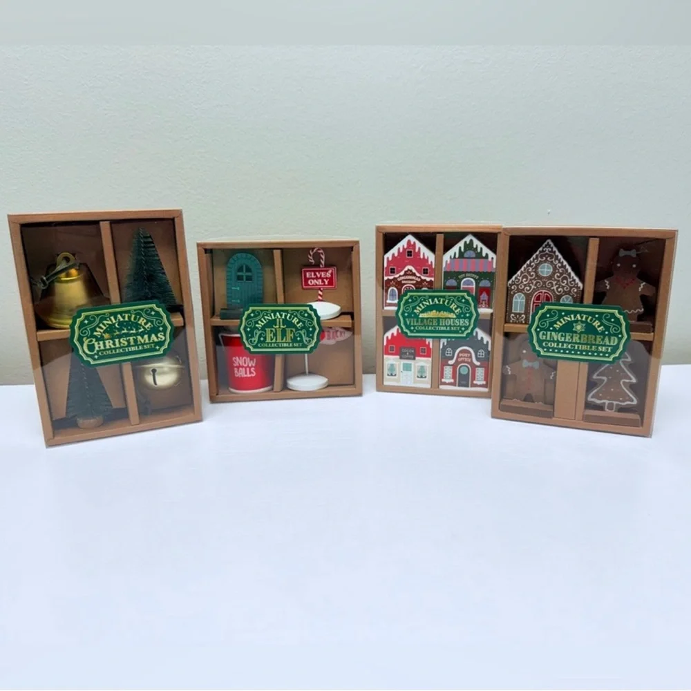 Target Bullseye Playground Full Set of 4 Miniature Collection Sets Holiday 2025